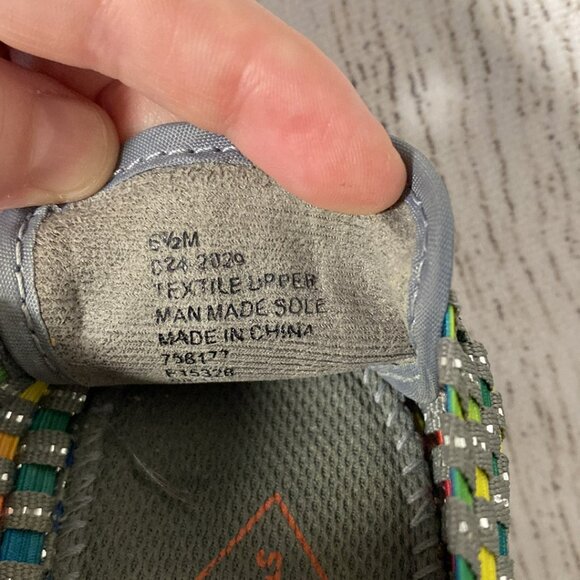 St. John's Bay Elastic Slip On Platform Mary Jane Shoes in Rainbow - Picture 7 of 10